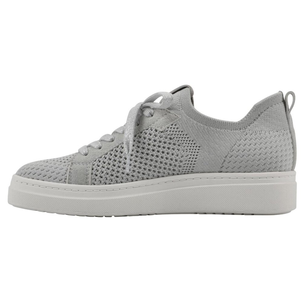 White Mountain Womens Uncut Knit Lace-Up Sneaker W36720 Light Gray 9M - Picture 11 of 14